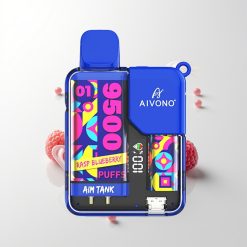 Aivono Aim-Tank 9500 Züge Himmlblaubeere LCD Mesh