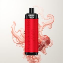 Al Fakher Crown Bar 8000 Crystal Einweg-Vape Erdbeer-Punsch mit 600mAh Akku, USB-C, 18ml, 5mg Nikotin, 0,6 Ohm