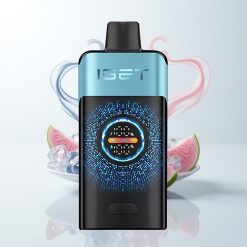 IGET ONE 12000 Züge Einweg-Vape Blaubeere Eis Großes Gebogenes Farbdisplay 2700 mAh Dual Mesh Coil
