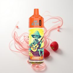 JNR Alien 10000 Puffs Erdbeere Himbeere Eis RGB LED Sport-Design Typ-C Schnellladung