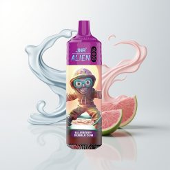 JNR Alien 10000 Züge Blaubeere Bubble Gum mit 850mAh, 1.2 Ohm Mesh Coil, RGB-LED
