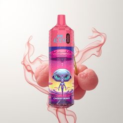 JNR Alien 10000 Züge Kirsch-Beere RGB LED Sport Mesh Coil Typ-C