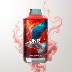 JNR Falcon 16000 Züge Erdbeere-Eis 850 mAh 22ml Dual Mesh Coil Typ C & LED Display 0%,2%