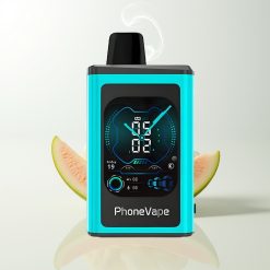 JNR PhoneVape 30000 Züge Einweg-Vape Miami Minze Typ-C Aufladbar Turbo Modus Einstellbarer Luftstrom App-Gesteuert Anruf und Text Fernkamera Sperrmodus Vollbildschirm Nikotinstärke 2% 5%