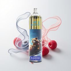 JNR Rocket-X 12400 Puffs Blaubeere Himbeere Verstellbare Luftströmung RGB-Lichter 1,2ohm Mesh Coil 850mAh Typ-C Schnellladung