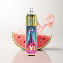 JNR Rocket-X 12400 Züge Kirsch-Wassermelonen-Eis Verstellbare Luftströmung RGB-Lichter 1.2ohm Mesh Coil 850mAh Akku 25ml e-Liquid Typ-C Schnellladung Nikotin 0% 2% 5%